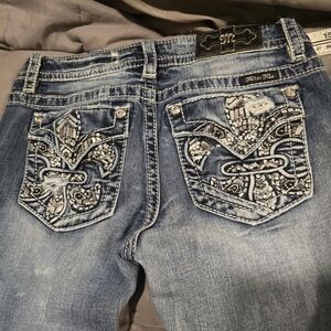 Miss Me Women's Blue Embellished Jeans